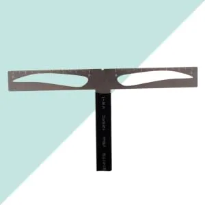 SKISUNO Eyebrow Ruler for Reusable Positioning Eyebrow Three-point Balance Stencil Kit Ruler One-word Caliper Eyebrows - product information 1