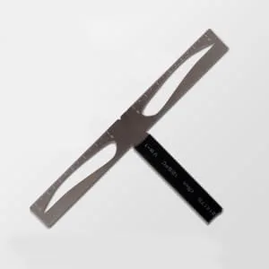 SKISUNO Eyebrow Ruler for Reusable Positioning Eyebrow Three-point Balance Stencil Kit Ruler One-word Caliper Eyebrows - product information 2