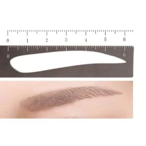 SKISUNO Eyebrow Ruler for Reusable Positioning Eyebrow Three-point Balance Stencil Kit Ruler One-word Caliper Eyebrows - product information 3