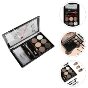 WOONEKY 1 Set Eyebrow Powder Set Eyebrow Cosmetics Accessory Natural Eyebrow Powder Abs - product information 2