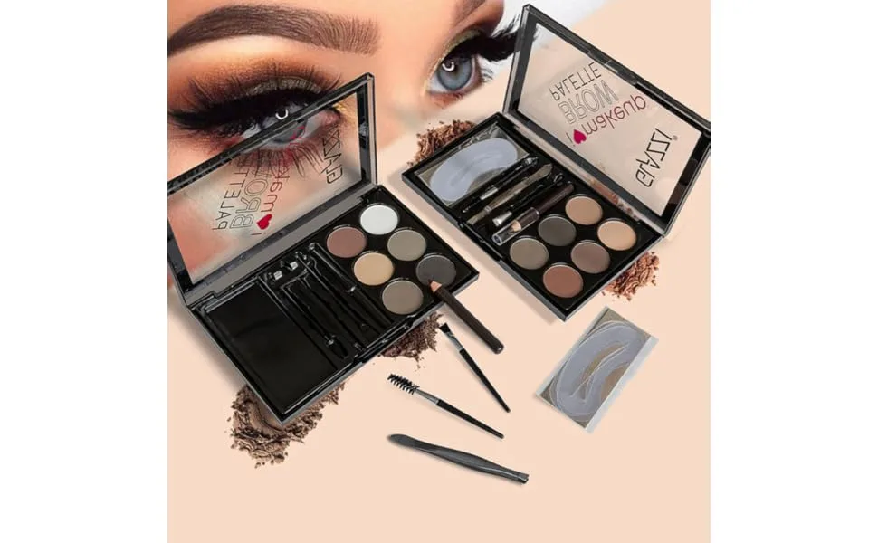 WOONEKY 1 Set Eyebrow Powder Set Eyebrow Cosmetics Accessory Natural Eyebrow Powder Abs - product information 3