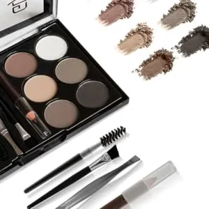 WOONEKY 1 Set Eyebrow Powder Set Eyebrow Cosmetics Accessory Natural Eyebrow Powder Abs - product information 5