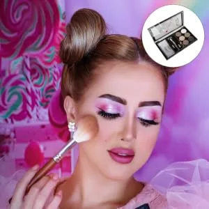 WOONEKY 1 Set Eyebrow Powder Set Eyebrow Cosmetics Accessory Natural Eyebrow Powder Abs - product information 7
