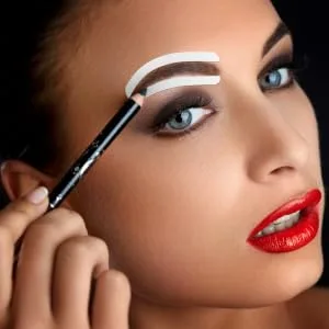 HAPINARY 12 Sheets Brow Charm Stencil Kit Eyebrow Shaping Tape White Eyebrow Ruler Sticker Paper - product information 6