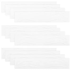 HAPINARY 12 Sheets Brow Charm Stencil Kit Eyebrow Shaping Tape White Eyebrow Ruler Sticker Paper - product information 7