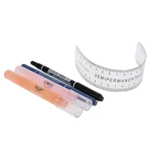 Gogogmee Eyebrow Pencil Eyebrow Pen Eyebow Kit Eyebrow Microblading Kit Set Disposable Needle Piece Eyebrows medium As Shown - product information 1