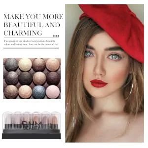 Outanaya 1box 12 Shadow Box Glitter Eyeshadow Stick Woman Plastic Charming Highlight Stick - product information 2