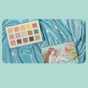 BIUDECO 1pc 15 Compact Cosmetic Pallet Female Makeup Accessories Green - product information 1