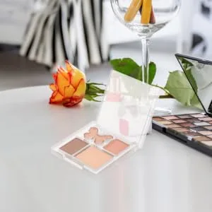 HAPINARY Eye Shadow Sparkle Makeup Pallet Pink Eye Shadow Plastic Glitter - product information 2