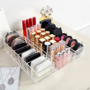 SKISUNO Makeup Organzier Box Makeup Storage Box Multifunction Display Stand Makeup Eyeshadow - product information 4