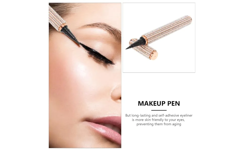 FOYTOKI 1pc Eyeliner Lash Glue Pen Cosmetic Accessory Liquid Liner Eye Liner Pen Wing No- Liquid Pen Plastic - product information 7