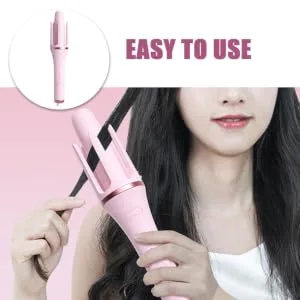 Gogogmee Fully Automatic Hair Curling Iron Hair Curler Straightener Hair Crimper Hair Tool Abs Pink - product information 2