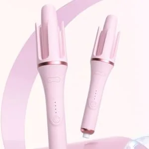 WOONEKY Fully Automatic Hair Curling Iron Hair Rollers Curler Curling Wand Crimper Hair Tool Pink Abs - product information 3