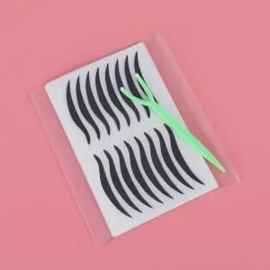 PLAFOPE 80 Pairs Eyeliner Eyeshadow Sticker Eyeliner Stickers LED Eyeliner Strip Crease Eyeline Tape Black - product information 1