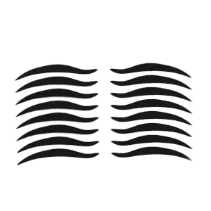 PLAFOPE 80 Pairs Eyeliner Eyeshadow Sticker Eyeliner Stickers LED Eyeliner Strip Crease Eyeline Tape Black - product information 2