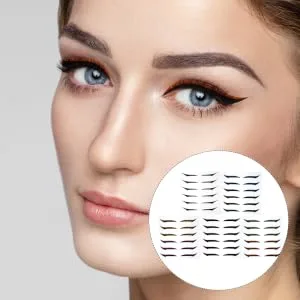 Gogogmee 36 Pairs Glitter Eyeliner Adhesive Eyelid Strips Double Eyelid Strips Double-sided Tape Sticker - product information 3