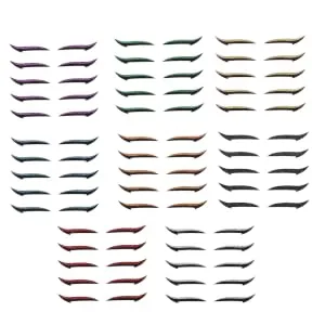 Gogogmee 40 pairs Double Womens Eyelid Quick Glitter Eyes Tapes Eyeshadow Strips Eye Adhesive Reusable - product information 3