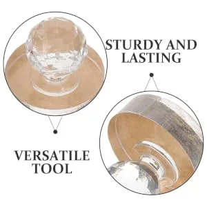 Gogogmee Eyeshadow Plate Stamp Powder Stamper Eyeshadow Palette Dispensing Tool Eyeshadow Stamper Highlighter Repair Tool Blusher Pressing Stamp Eye Shadow Palette Repairing Tool - product information 1