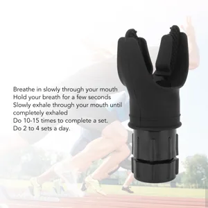 Breathing Exercise Device Lung Exerciser Device with Adjustable Resistance Inspiratory Muscle Trainer Device Breathe Easier with Stronger Lungs Breathing Training for Wellness - 1411230160111-2