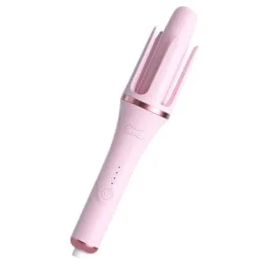 BIUDECO Pink Adjustable Hair Curler Crimper Hair Tool Straightener Hair Curling Wand Abs - product information 1