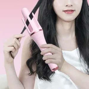 SOESFOUFU Fully Automatic Hair Curling Iron Hair Curler Curling Wand Nylon Pink - product information 3