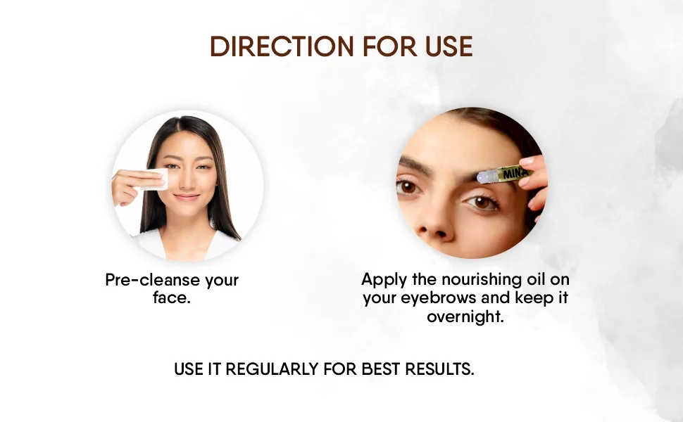 MINA iBrow Nourishing oil 10 ml - product information 4