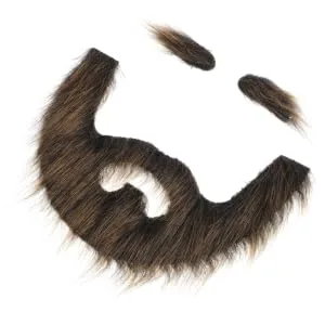 HAPINARY 1 Set Beard Dress up Brown Beard Pirate Cosplay Prop Grey Santa Claus Beard Gnome Beard Plush - product information 4