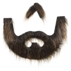 Gogogmee 1 Set Beard Dress up Grey Santa Claus Beard Cosplay Carnival Beard False Facial - product information 4