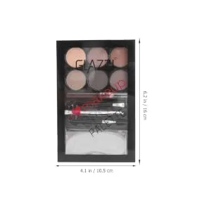 BIUDECO 1 Set Eyebrow Powder Set Lady Cosmetic Matte Eyeshadow Six-color Eyebrow Powder Eyebrow Pencil Brush - product information 1