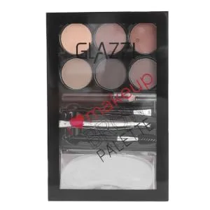 BIUDECO 1 Set Eyebrow Powder Set Lady Cosmetic Matte Eyeshadow Six-color Eyebrow Powder Eyebrow Pencil Brush - product information 2