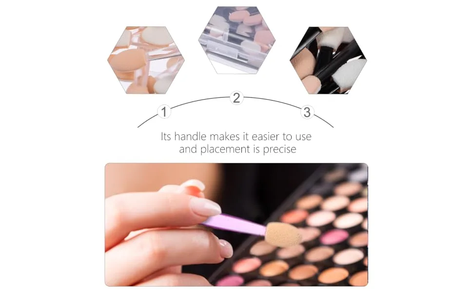 SKISUNO 5 Boxes Double Ended Eyeshadow Brush Makeup Brush Makeup Dual Sides Eyeshadow - product information 5