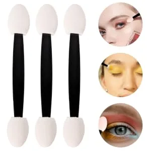 PLAFOPE 4 Double Ended Eye Shadow Stick Makeup Accessory Cosmetic Brush Eye Makeup Sponge - product information 3