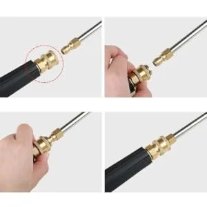 ORFOFE 90 Power Washer Lance Washer Extension Wand Replacement Lance Car Spray Airbrush Nozzle Car Wash Size 2 As Shown - product information 2