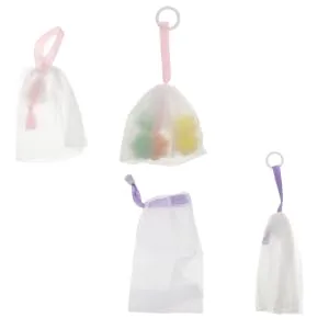 WOONEKY Shower Net Bath Soap Soap Foam Shower Foaming Net Soap Net Nylon - product information 3