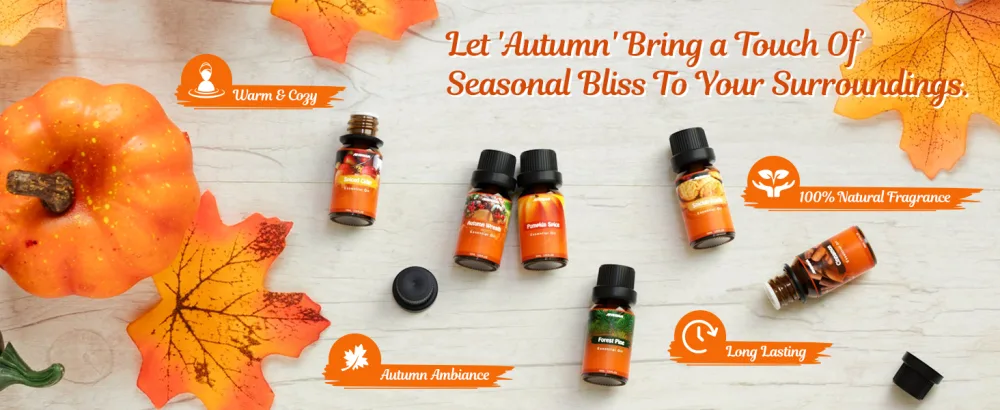 ARVIDSSON Fall Essential Oils Set Autumn Fragrance Oil for Diffusers Candle Making Pumpkin Spice Cinnamon Spiced Cider Autumn Wreath Pine Snickerdoodle Fall Scented Oils for Home - product information 4