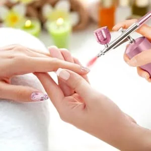 Gogogmee 1 Set Airbrush Paint Kit Manicure Kit Airbrush Makeup Nail Charging Cable Cake Aluminum Alloy - product information 2