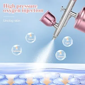 Gogogmee 1 Set Airbrush Paint Kit Manicure Kit Airbrush Makeup Nail Charging Cable Cake Aluminum Alloy - product information 5