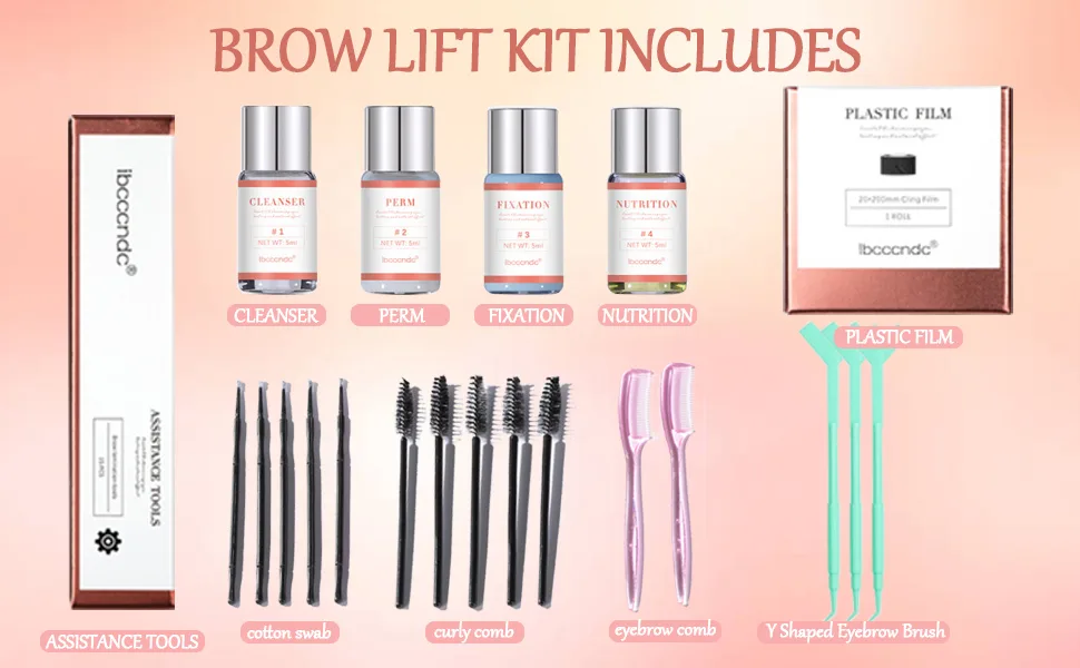 FantasyDay Brow Lamination Kit DIY Eyebrow Lamination Kit Professional Eye Brow Perm Kit Brown - product information 6