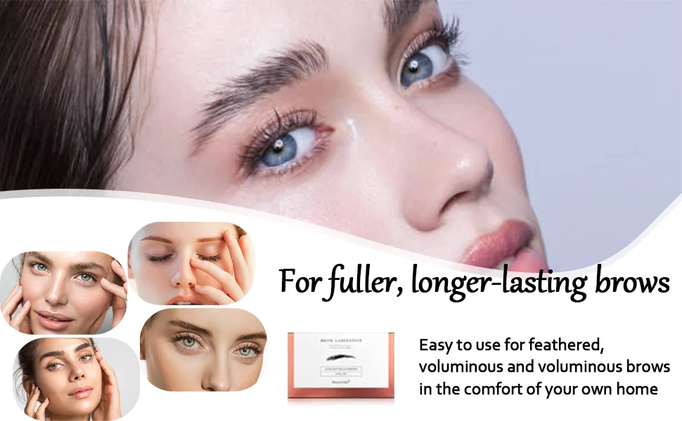 FantasyDay Brow Lamination Kit DIY Eyebrow Lamination Kit Professional Eye Brow Perm Kit Brown - lamiation kit