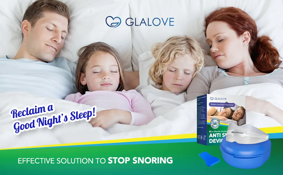 Anti Snoring Devices: Effective Snoring Solution - Snore Guard Anti-snoring Device - Snoring Mouth Guard - Anti Snore Mouthpiece for Stop Snoring (Green) - Reclaim a Good Night