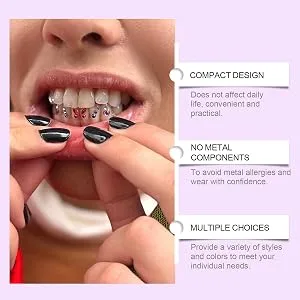 Rhinestone Stickers for Teeth - Gemstone Stickers for Teeth | Multifunctional Teeth Supplies Decorative Daily Teeth Decor for Shopping Dating - User Friendly