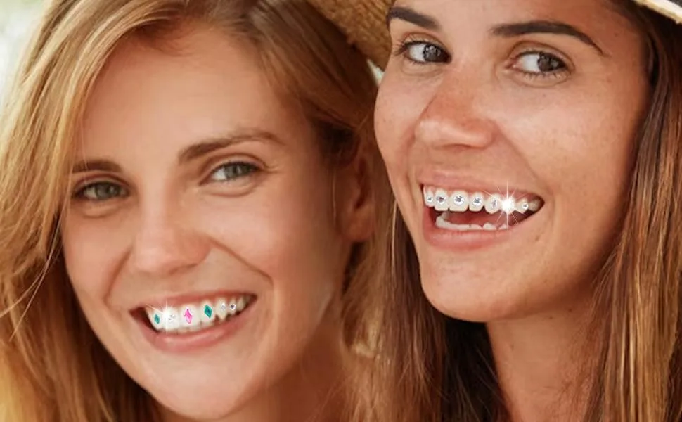 Crystal Stickers for Teeth | Gemstone Stickers for Teeth with Portable Decorative Comfortable Teeth Supplies for Daily Use Shopping Dating - Teeth Stickers for Women
