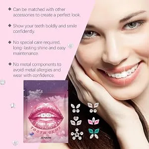 Crystal Stickers for Teeth | Gemstone Stickers for Teeth with Portable Decorative Comfortable Teeth Supplies for Daily Use Shopping Dating - Widely Applicable