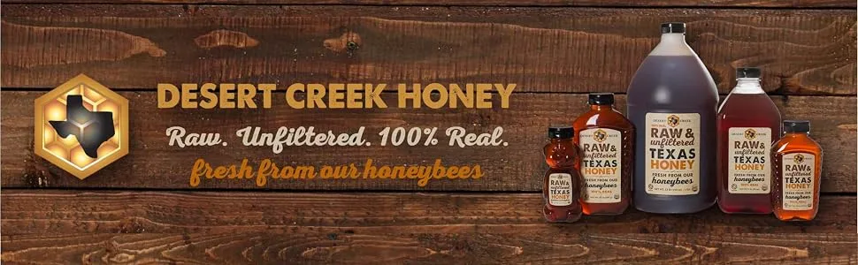 Desert Creek Honey Raw, Unfiltered, Unpasteurized Texas Honey, 2 lb., 32 oz. 32 Ounce (Pack of 1) - product information 2