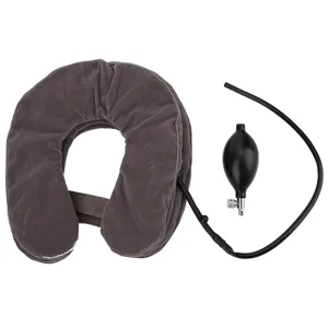 Inflatable Cervical Neck Traction Device Portable Neck Brace Support Stretcher Gray for Neck - product information 2