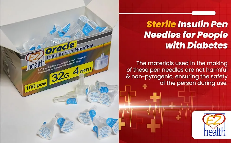Oracle Insulin Pen Needles 4mm - insulin needles needles for injection needle 4mm needles for insulin insulin pen 32g 4mm pen needle