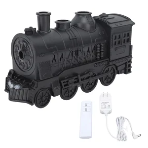 Essential Oil Diffuser 300ml Train Shape Aromatherapy Diffuser with Remote Control Auto Shut Off 2 Lighting Modes Cool Mist Humidifier for Home Office Decor Gifts for Friends US Plug - product information 2