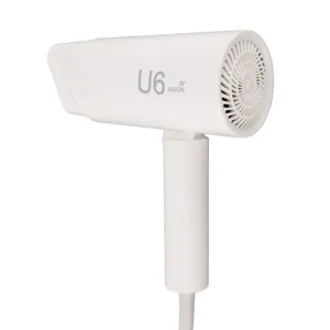 Compact Hair Dryer Fast Drying Negative Ionic Blow Dryer with Single Diffuser Nozzle Foldable Handle Travel Hair Dryer for Women Kids Outdoor (US Plug 110V) - 3113240268711-2