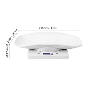 Electronic Scale Mini Pet Scale Electronic Scale LCD Display Pet Dog Weight Scale with Comfortable Curving Platform for Cats Dogs Small Pet 10kg/1g - small animal scale