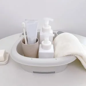 1 Set wash basin Clothes Hand Wash Board laundry bucket washing up basin underwear child pan Grey 30x29cm - product information 4